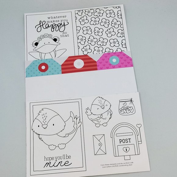 Scrapbooking Kit Valentine’s Love 6x6 Papers Die Cuts 3-D Stickers Read - Picture 5 of 6